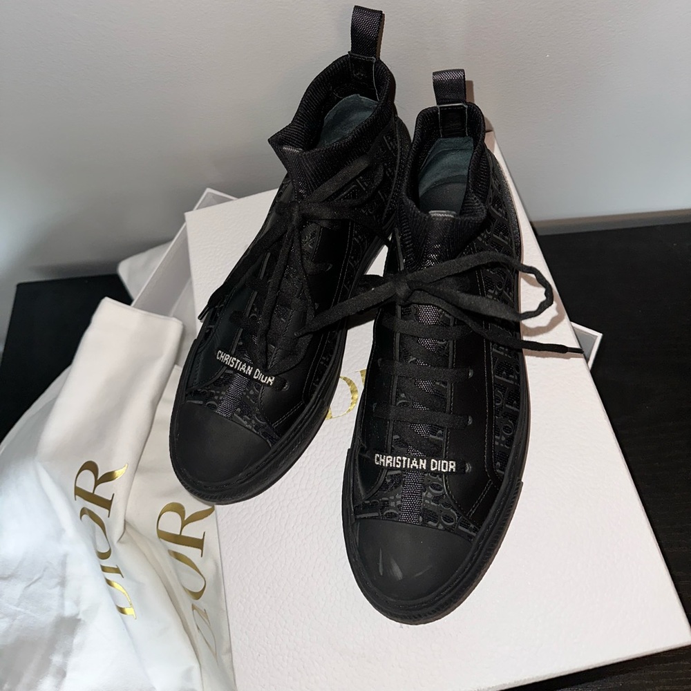 Dior Sneakers only wore 3 times. Comes with box, duster bags, and extra laces.